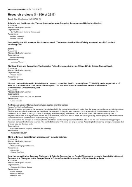 Research Projects 1 500 Of 2917