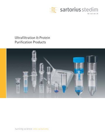 Ultrafiltration & Protein Purification Products - Amazon Web Services