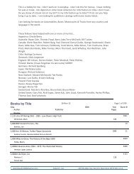 Periodicals By Title (L-Z) - Robert E. Lee's Racing Data