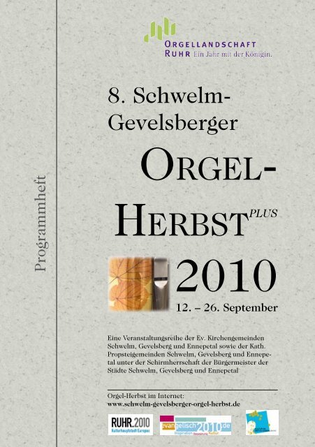 Orgel Herbstplus 9 Schwelm Gevelsberger Orgel Herbst