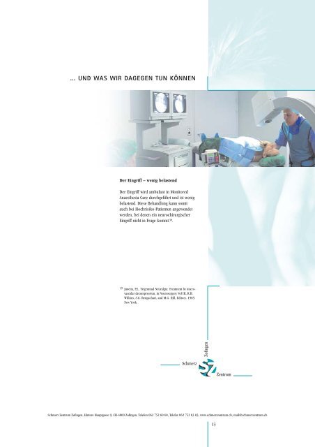 Broschüre (PDF) - Schmerz Zentrum Zofingen
