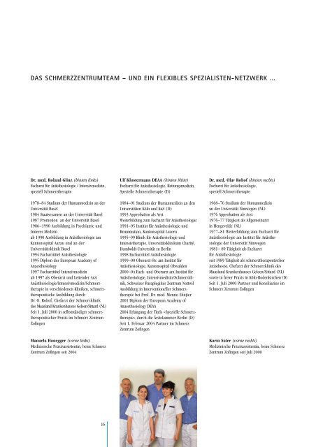 Broschüre (PDF) - Schmerz Zentrum Zofingen