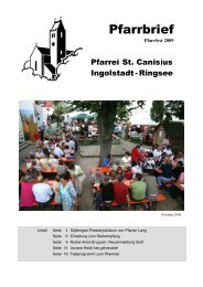 Pfarrbrief 2009-II - St.Canisius Ingolstadt-Ringsee