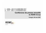 Conférence de presse annuelle - REWE Group