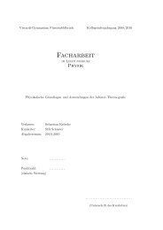 Facharbeit aus dem Fach Physik - Index of