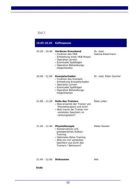 Programm (PDF) - Tennis Zentralschweiz