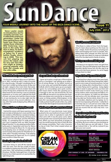 Issue 11 July 25th - The Ibiza Sun