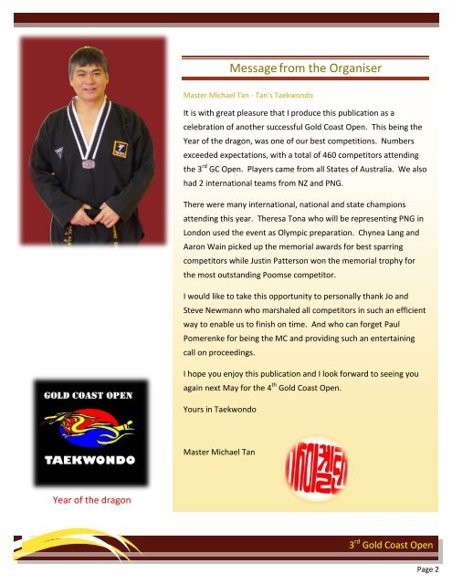 2012 Results Magazine - Tans Taekwondo