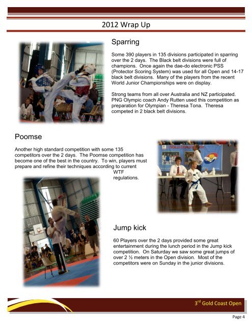 2012 Results Magazine - Tans Taekwondo