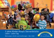 Geburtstagsbroschüre - Kinder-Hospiz Sternenbrücke