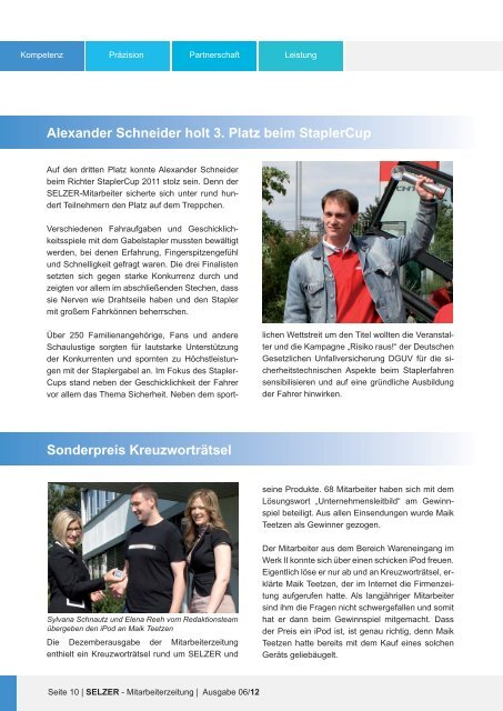 SELZER Mitarbeiterzeitung AUTOMOTIVE 06-2012