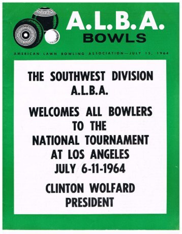 JUL - United States Lawn Bowls Association
