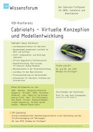 Programm PDF - VDI-Wissensforum