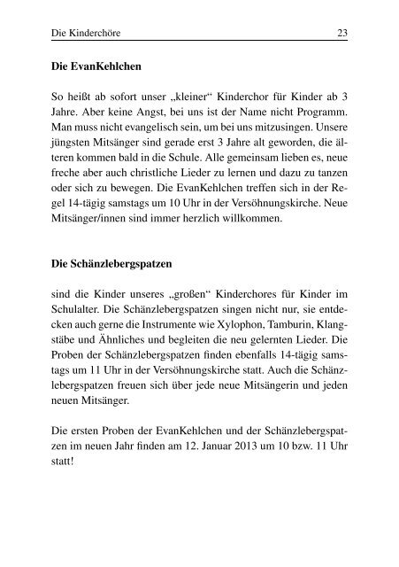 Gemeindebrief Winter 2012 - Evangelische Kirchengemeinde ...