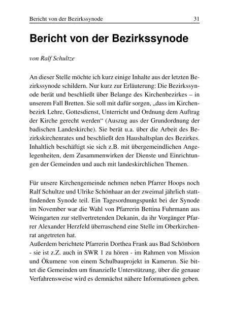 Gemeindebrief Winter 2012 - Evangelische Kirchengemeinde ...