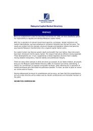 Malaysia Capital Market Directory PREFACE - Securities ...