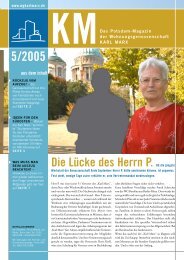 KM Magazin 5/2005 - Wohnungsgenossenschaft 