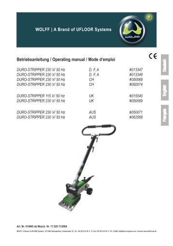 DURO-Stripper 013347 - wolff-tools.co.uk