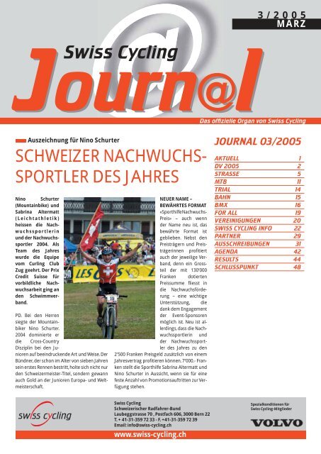 Swiss Cycling Journal 03/2005 - Velo-Moto-Club Männedorf