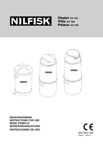 823 0001 020 CV NILFISK EXPORT ed 1.p65 - Nilfisk PARTS ...