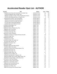 Author Title Call Number Ontario School District
