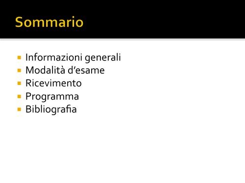 Introduzione e programma - Marco Vicentini