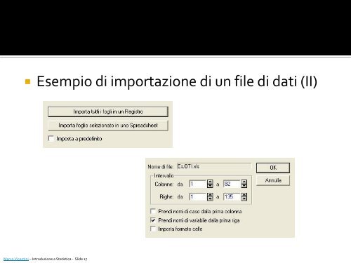 Introduzione a Statistica: elementi base [Pdf] - Marco Vicentini