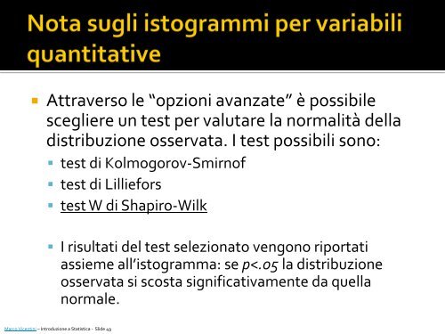 Introduzione a Statistica: elementi base [Pdf] - Marco Vicentini