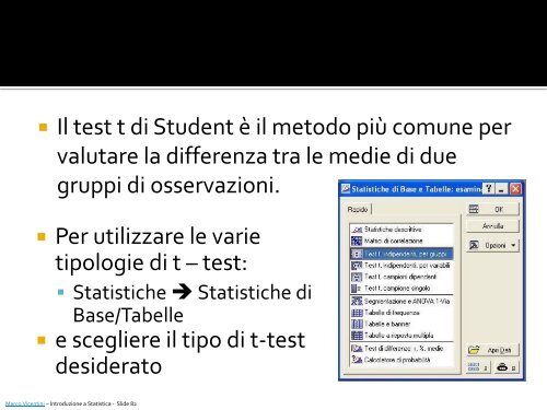 Introduzione a Statistica: elementi base [Pdf] - Marco Vicentini