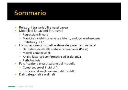 Introduzione a Lisrel: richiami teorici [Pdf] - Marco Vicentini