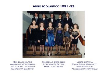 Anno scolastico 1991 - 92 - Brunico