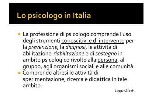 Che cosa è la psicologia? - Marco Vicentini