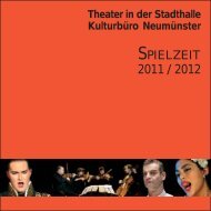 SPIELZEIT - Schleswig-Holsteinisches Landestheater und ...