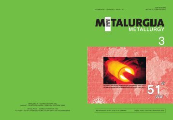 Metallurgy 51 - CARNet