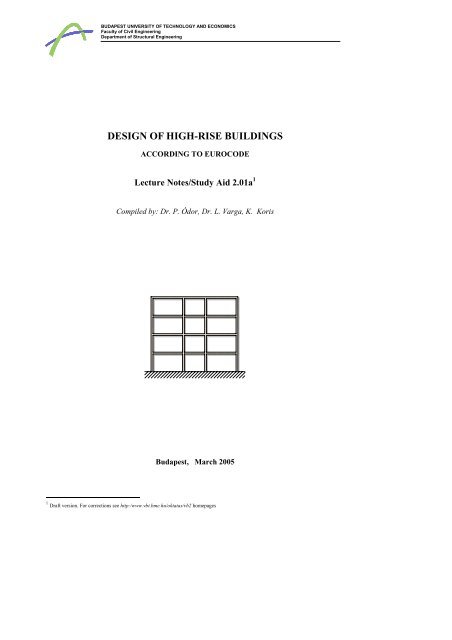 DESIGN OF HIGH-RISE BUILDINGS
