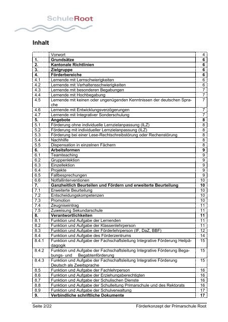 (Auszug für Homepage) (PDF) - Schule Root