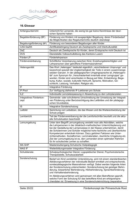 (Auszug für Homepage) (PDF) - Schule Root