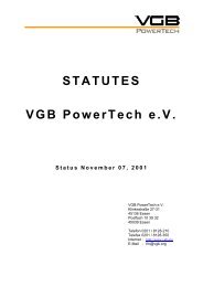 STATUTES VGB PowerTech e.V.