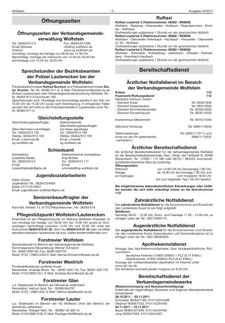 KW 44 - Verbandsgemeinde Wolfstein