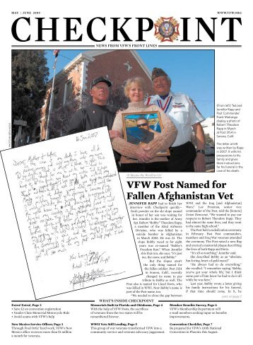 VFW Post Named for Fallen Afghanistan Vet - Veterans of Foreign ...