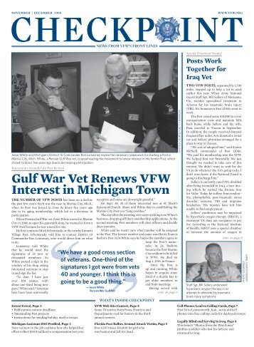 Gulf War Vet Renews VFW Interest in Michigan Town - Veterans of ...