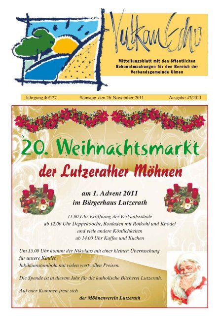 Ausgabe 47/2011 - Verbandsgemeinde Ulmen