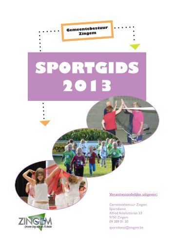 SPORTGIDS 2013 - Gemeente Zingem