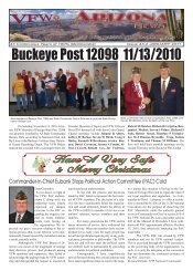 Buckeye Post 12098 11/13/2010 - Veterans of Foreign Wars ...