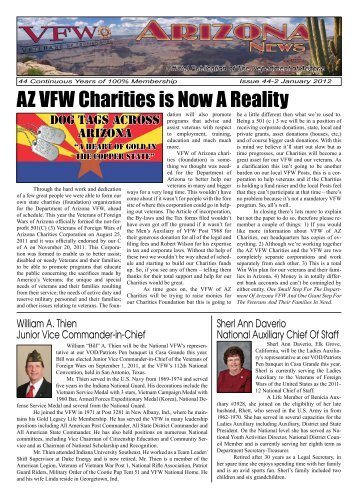 AZ VFW Charities is Now A Reality - Veterans of Foreign Wars ...