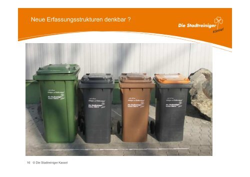 abfallwirtschaftlichen Rahmenbedingungen. - Stadtreiniger Kassel