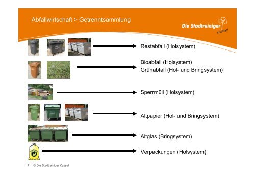 abfallwirtschaftlichen Rahmenbedingungen. - Stadtreiniger Kassel