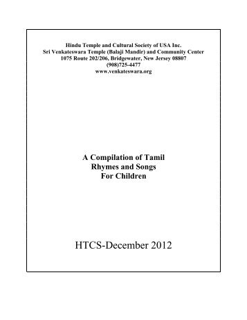 Tamil Rhymes&Songs.pdf - Sri Venkateswara Temple