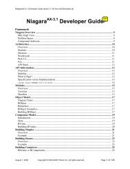 NiagaraAX-3.1 Developer Guide - HVAC Concepts, LLC / KPS ...