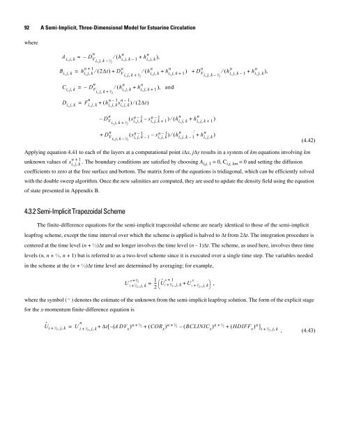 A Semi-Implicit, Three-Dimensional Model for Estuarine ... - USGS